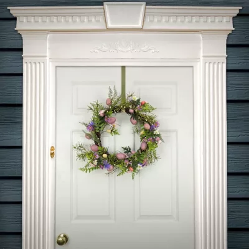 National Tree Co. 22 Pink Eggs Wreath