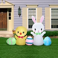National Tree Co. 78 Bunny And Chick Easter Inflatable