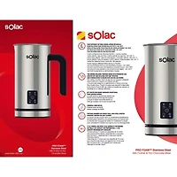 SOLAC PRO FOAM™ Stainless-Steel Milk Frother & Hot Chocolate Mixer