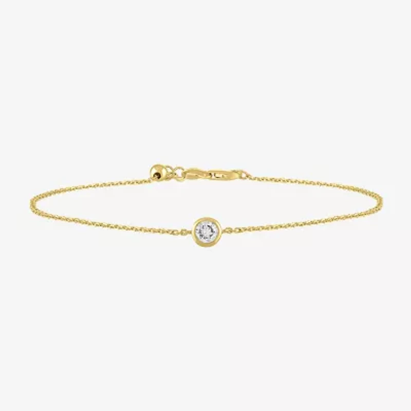Diamond Addiction Womens 2-pc. Accent White Sterling Silver or Gold Over Bracelet Set