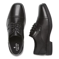 Stafford Dane Jr Little & Big Kid Boys Cap Oxford Shoes