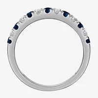 1/6 CT. T.W. Genuine Gemstone 10K Gold Wedding Band