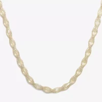 Made in Italy Womens 10K Gold 18 Inch Link Necklace