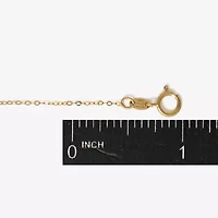 Made in Italy Womens 10K Gold 18 Inch Pendant Necklace