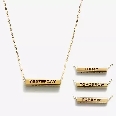 Made in Italy Womens 10K Gold 18 Inch Pendant Necklace