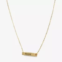 Made in Italy Womens 10K Gold 18 Inch Pendant Necklace