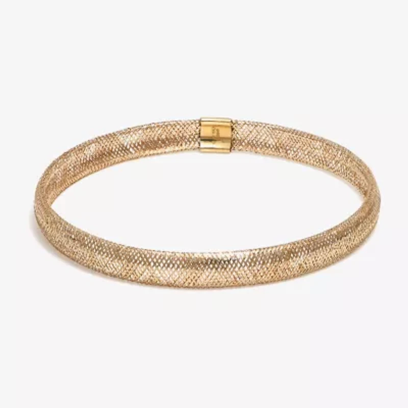 Made in Italy 10K Gold Mesh Stretch Bracelet