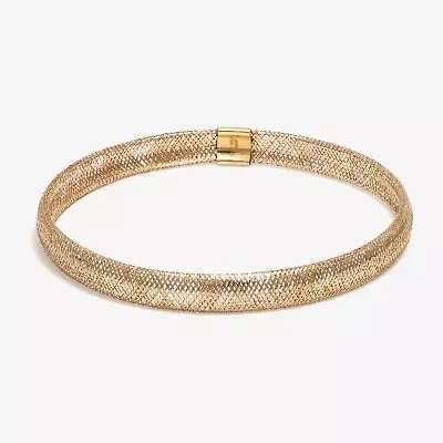 Made in Italy 10K Gold Mesh Stretch Bracelet