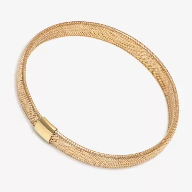Made in Italy 10K Gold Mesh Stretch Bracelet