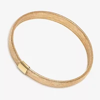 Made in Italy 10K Gold Mesh Stretch Bracelet