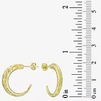 C-Hoop Womens 10K Gold 20mm Round Hoop Earrings