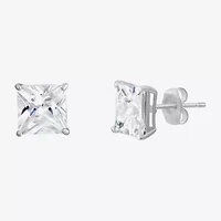 Cubic Zirconia 14K Gold 6mm Stud Earrings