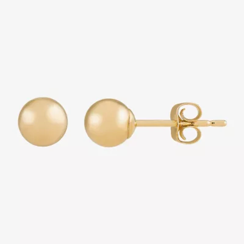 14K Gold 4mm Ball Stud Earrings
