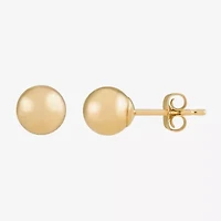 14K Gold 5mm Ball Stud Earrings