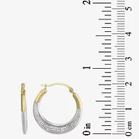Womens 10K Gold 21mm Hoop Earrings