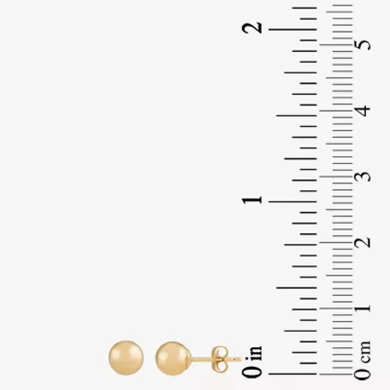 14K Gold 5mm Ball Earrings