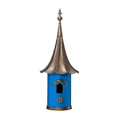 Glitzhome 32" Farmhouse Blue Pagoda Bird House