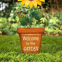 Glitzhome 36" Metal Sunflower Yard Stake