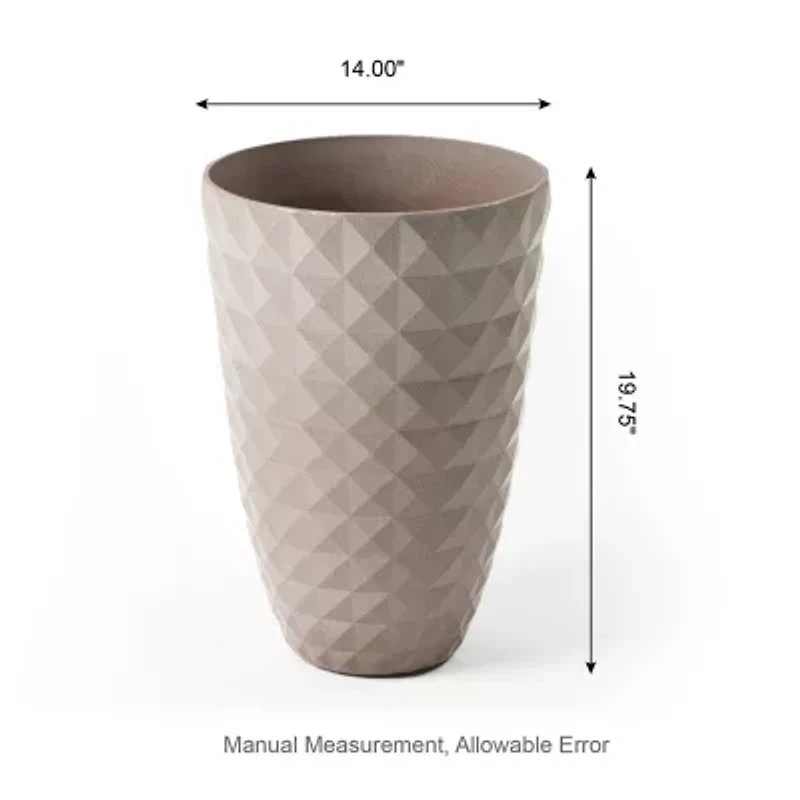 Glitzhome Set Of 2 Plastic Pot Planters