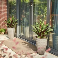 Glitzhome Set Of 2 Plastic Pot Planters
