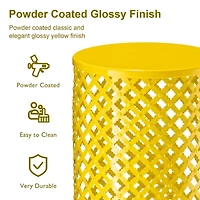 Glitzhome 2-pc. Patio Garden Metal Stool