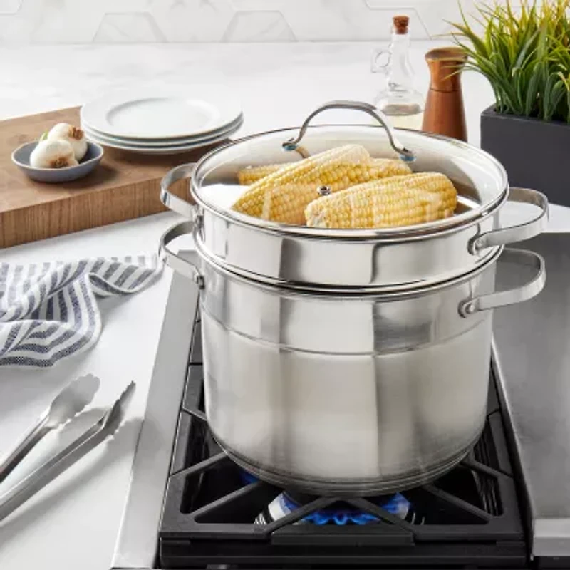 Denmark Stainless Steel 3-pc. 8-qt. Multi-Cooker