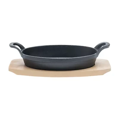 Basic Essentials Cast Iron 2-pc. Sizzler Plate