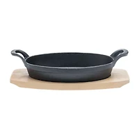 Basic Essentials Cast Iron 2-pc. Sizzler Plate