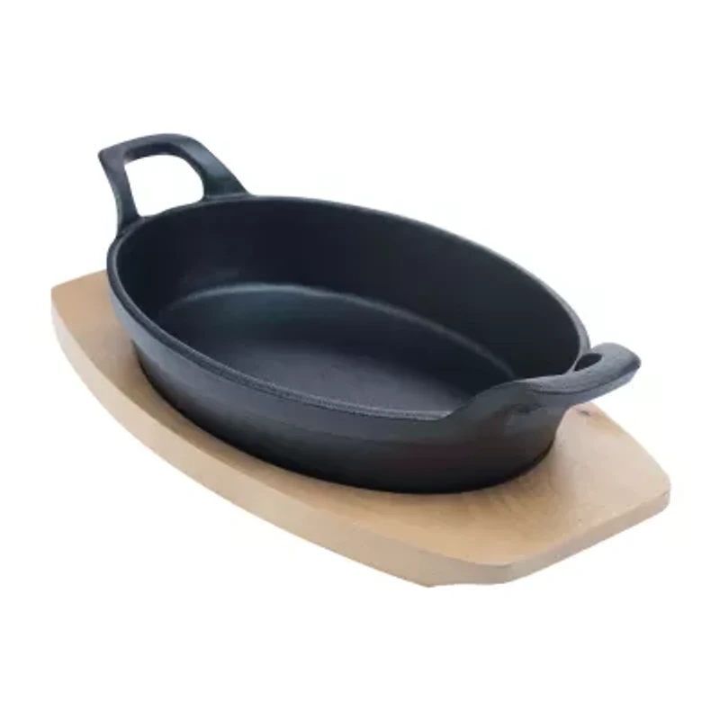 Basic Essentials Cast Iron 2-pc. Sizzler Plate