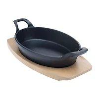 Basic Essentials Cast Iron 2-pc. Sizzler Plate