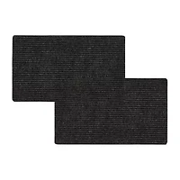 Mohawk Home Ribbed Utility 2-pc. 18"X30" Indoor Outdoor Rectangular Doormat