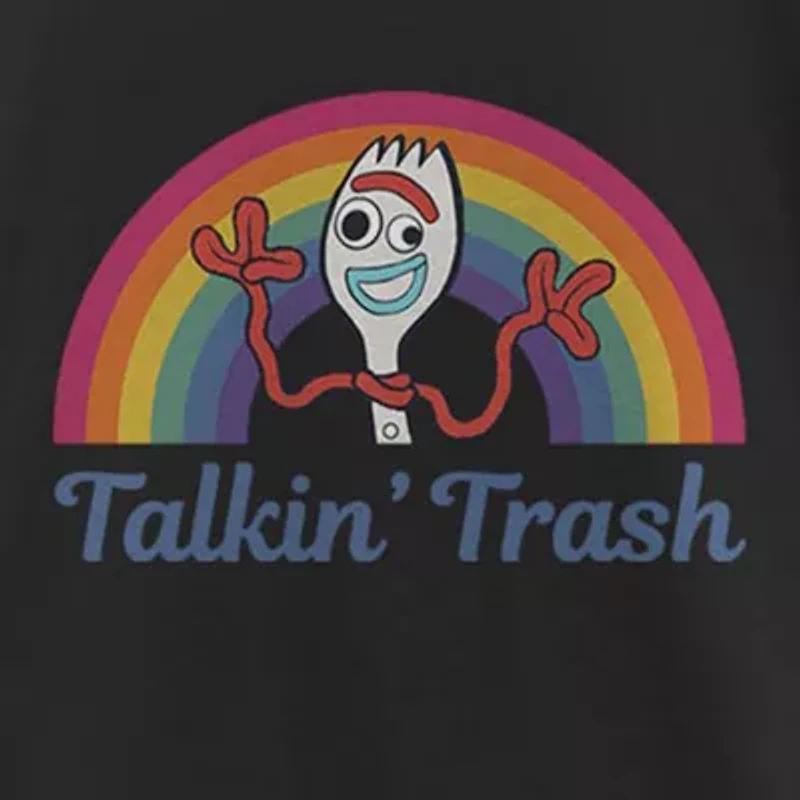 Talkin Trash Little & Big Kid Girls Crew Neck Short Sleeve Slim Fit Toy Story Graphic T-Shirt