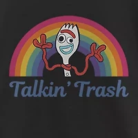 Talkin Trash Little & Big Kid Girls Crew Neck Short Sleeve Slim Fit Toy Story Graphic T-Shirt
