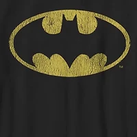 Little & Big Kid Boys Crew Neck Short Sleeve Slim Fit Batman Graphic T-Shirt