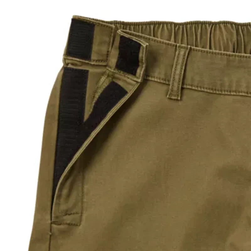 St. John's Bay Mens Adaptive Stretch Fabric Easy-on + Easy-off Seated Wear Straight Fit Cargo Pant