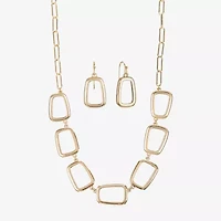 Liz Claiborne Collar Necklace And Drop Earring Womens 2-pc. Jewelry Set