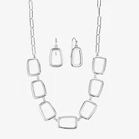 Liz Claiborne Collar Necklace And Drop Earring Womens 2-pc. Jewelry Set