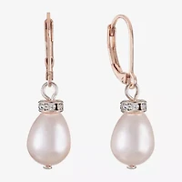 Monet Jewelry Womens Simulated Pearl Drop Earrings