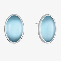 Liz Claiborne 16.5mm Oval Stud Earrings