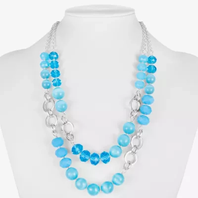 Liz Claiborne Layered Womens 18 Inch Strand Necklace