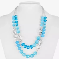 Liz Claiborne Layered Womens 18 Inch Strand Necklace