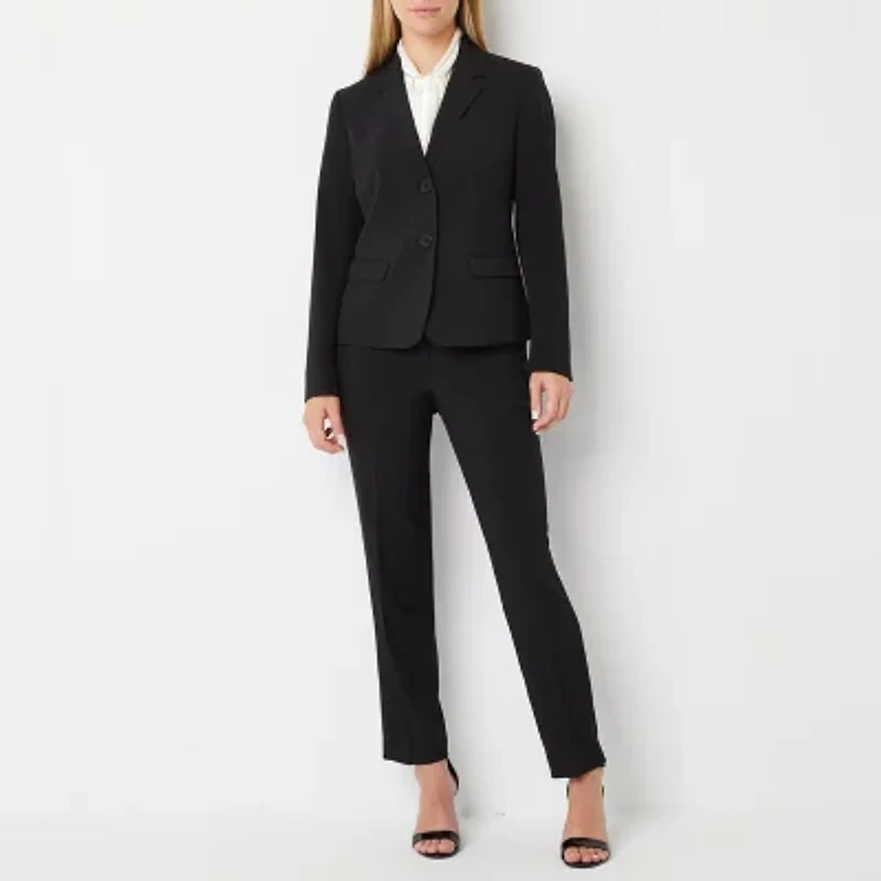 Black Label by Evan-Picone Crepe Womens Classic Fit Straight Suit Pant