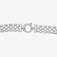 Limited Quantities! Womens Sterling Silver 18 Inch Stampato Chain Necklace