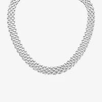 Limited Quantities! Womens Sterling Silver 18 Inch Stampato Chain Necklace