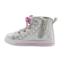 Disney Minnie High Top Girls Round Closed Toe Slip-On Shoe