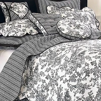 Laurel Manor Toile Garden Cotton Pillow Sham