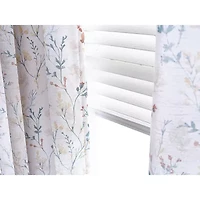 Fieldcrest Catalina Print Grommet Top Light-Filtering Single Curtain Panel