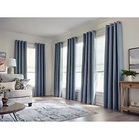 Max Blackout Baylor Grommet Top Energy Saving 100% Single Curtain Panel