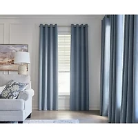 Max Blackout Baylor Grommet Top Energy Saving 100% Single Curtain Panel