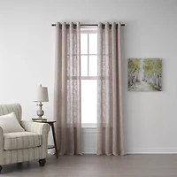 Regal Home Ashford Grommet Top Sheer Single Curtain Panel
